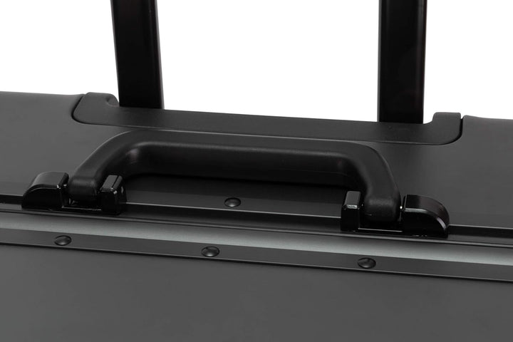 Travelhouse Oslo Aluminium Koffer Reisekoffer Graphit Grau M-65cm Hartschalenkoffer Reisetrolley Sui