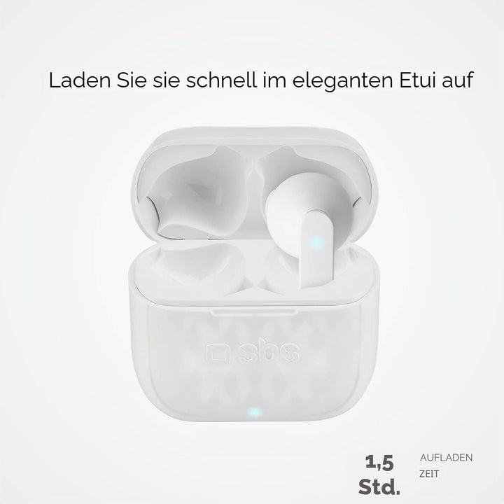 SBS TWS Air Free Wireless Kopfhörer mit Multifunktions-Touch-Steuerung, Ladestation, ideal für Musik