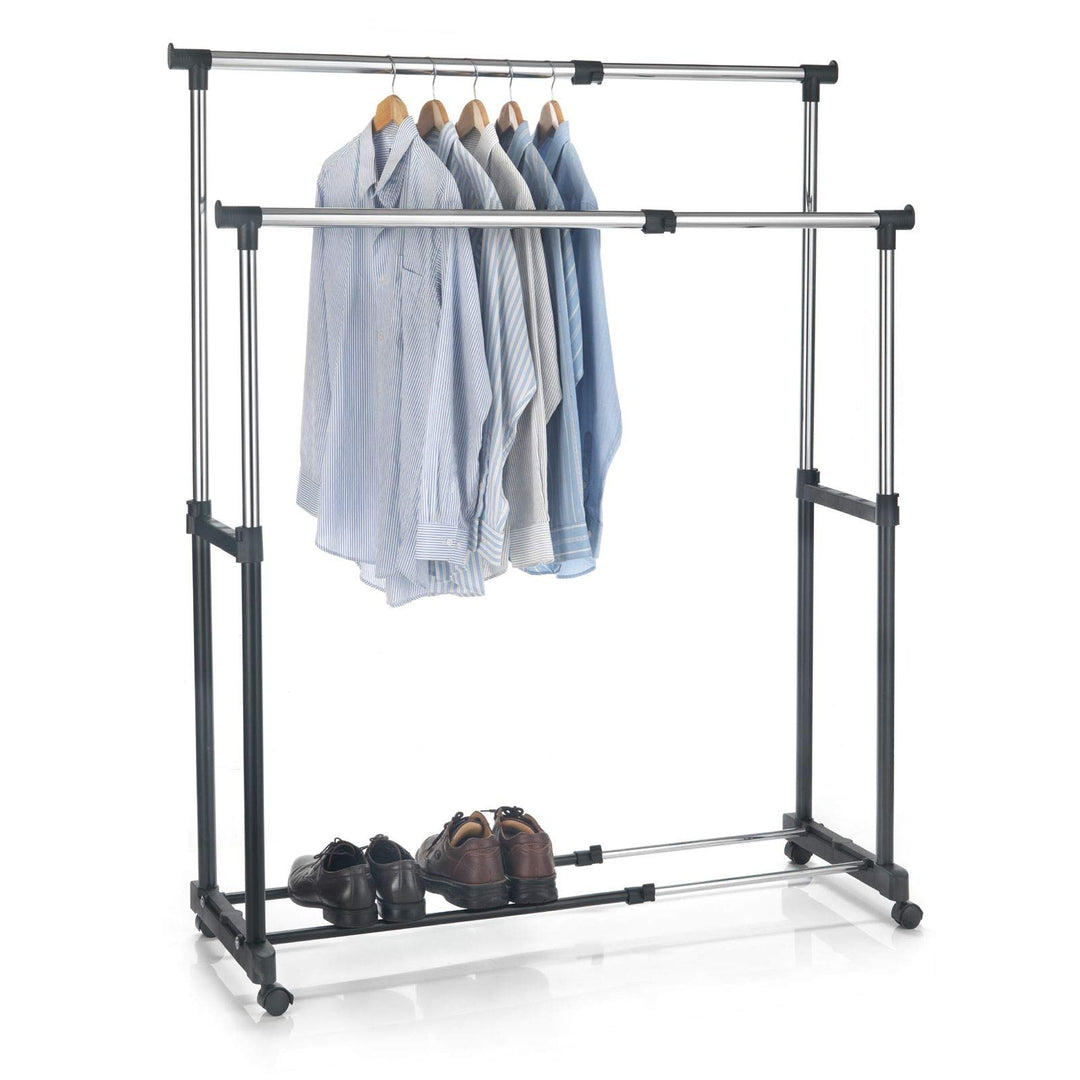 CARO-Möbel Garderobenwagen Rollgarderobe Kleiderständer Garderobenständer Rollkleiderständer CASA in