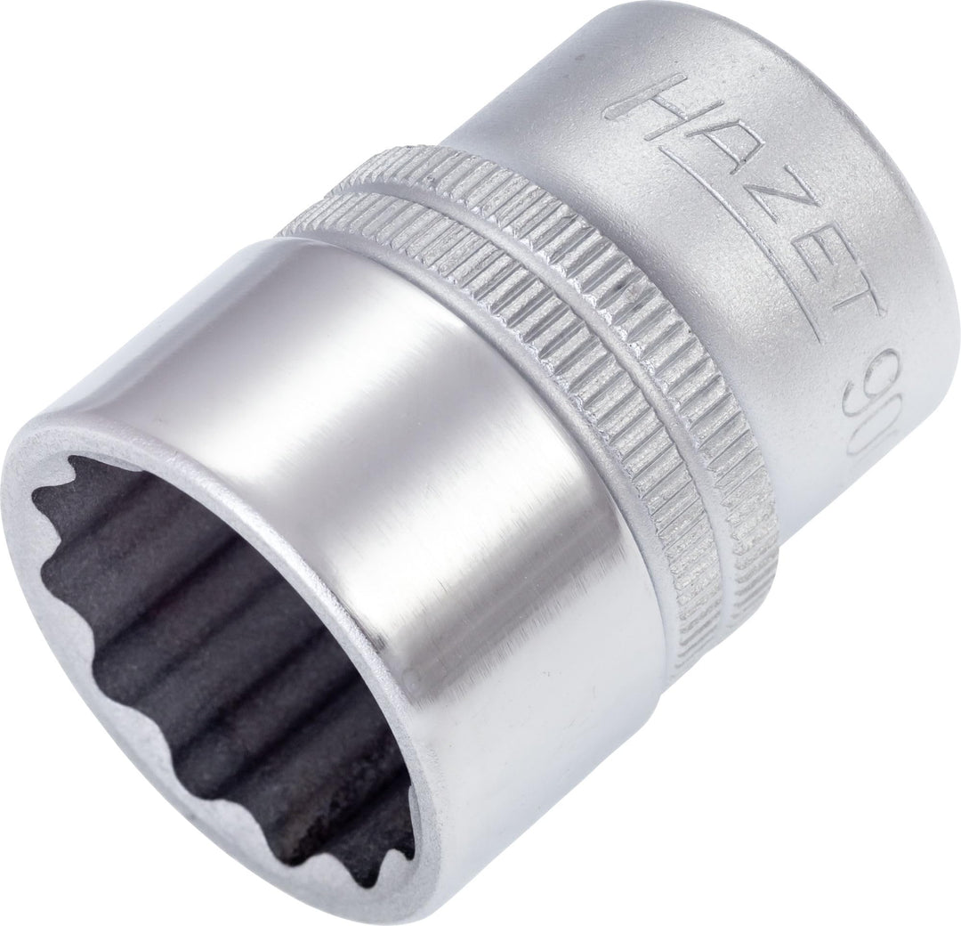 Hazet Steckschlüsseleinsatz Doppelsechskant 900Z-21 21mm I Antrieb 1/2 Zoll I Chrom-Vanadium-Stahl,