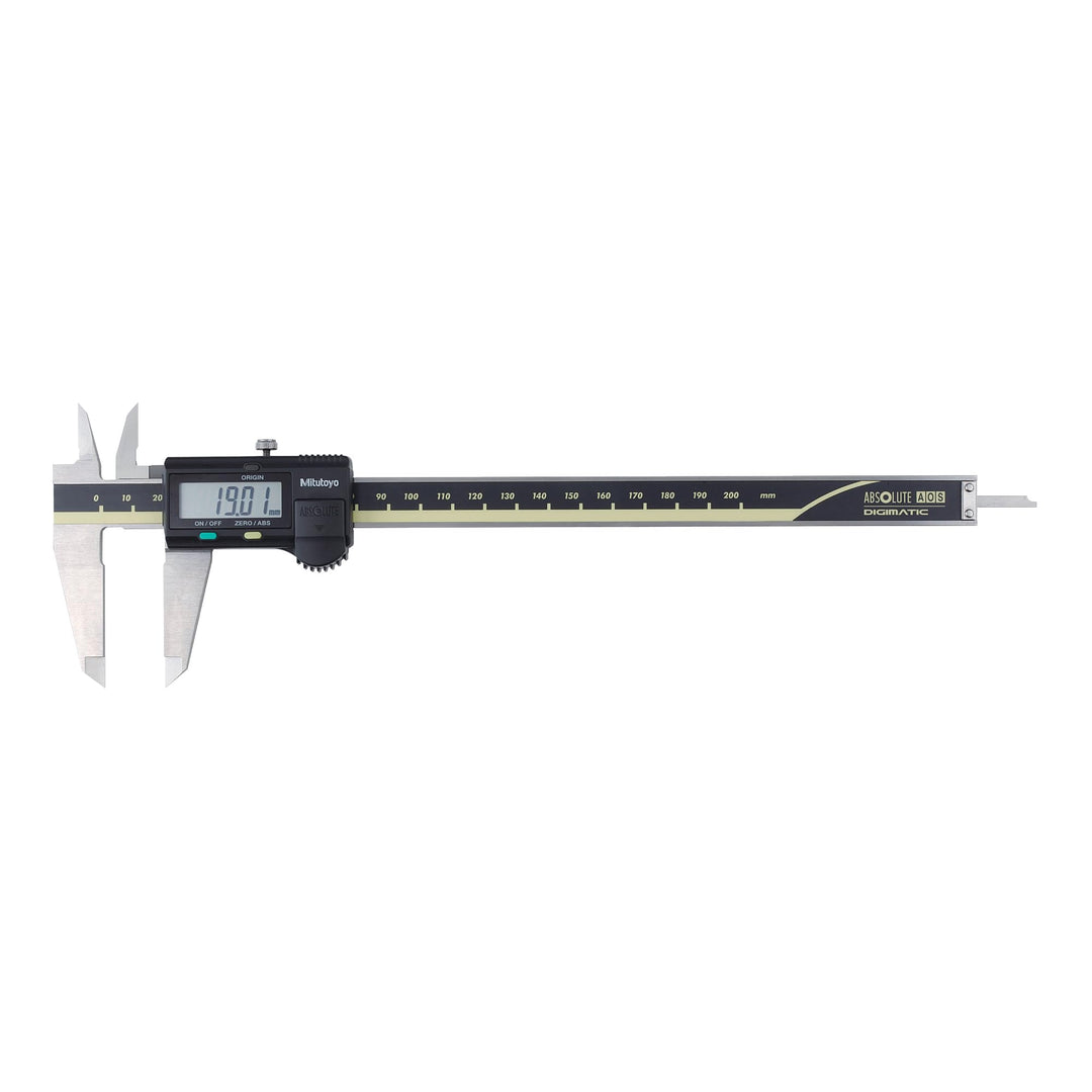 MITUTOYO Digital Messschieber ohne Datenausgang DIN 862, Tiefenmass flach 0-200 mm, 1 Stück,500-182-