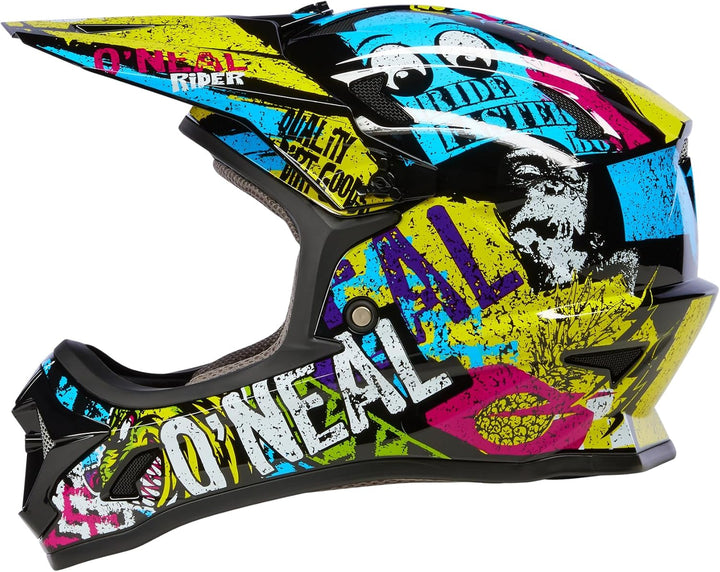 O'NEAL SONUS Helm SOLID Grau/Rot M Multi, M Multi