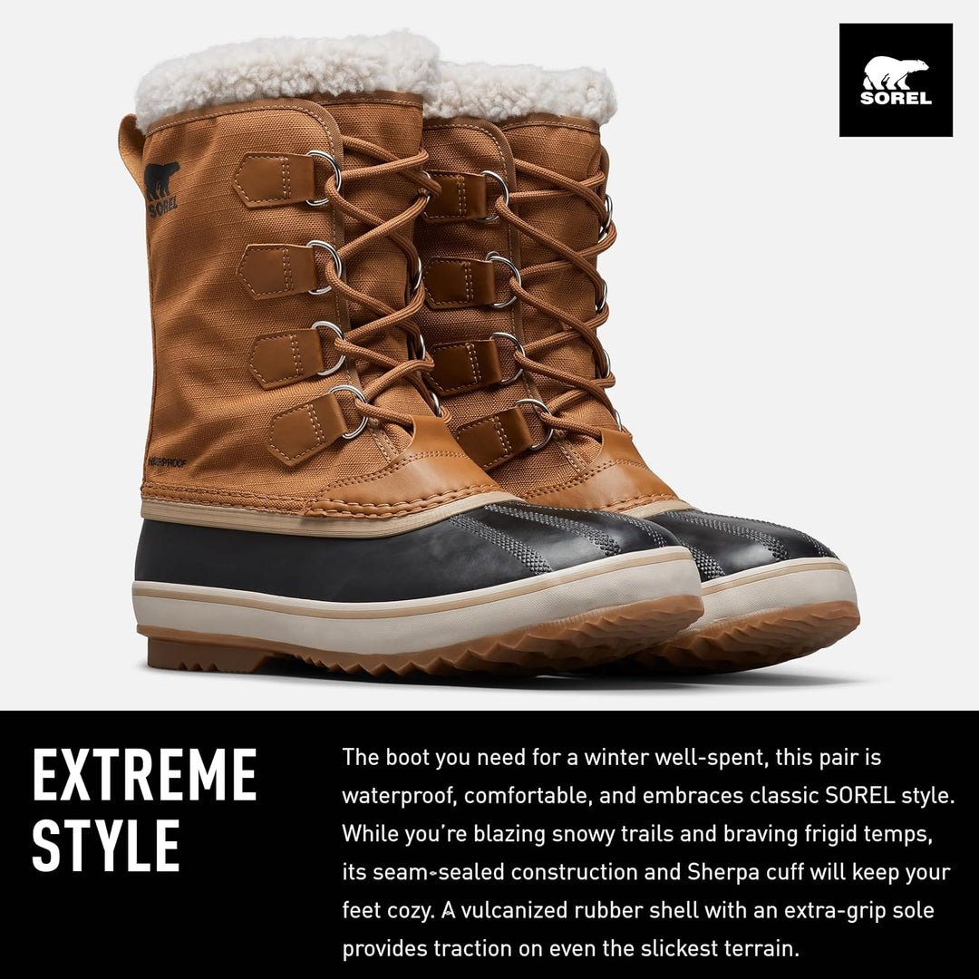 Sorel Herren-Winterstiefel, 1964 PAC NYLON WP 42.5 EU Braun Camel Brown X Black, 42.5 EU Braun Camel