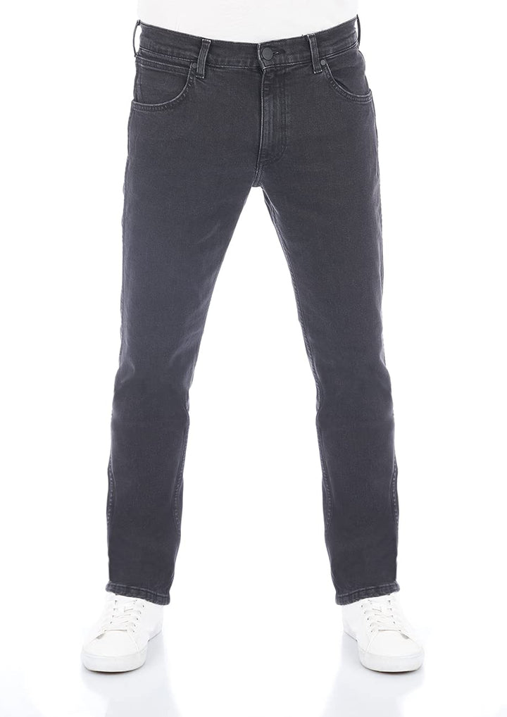 Wrangler Jeans Herren Stretch Regular Straight Fit Greensboro Jeanshose Denim Blau Schwarz 30 31 32