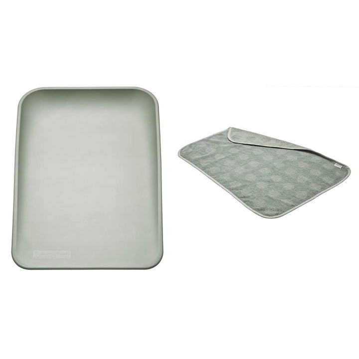 Leander Matty Wickelkissen + Topper in der Farbe sage green