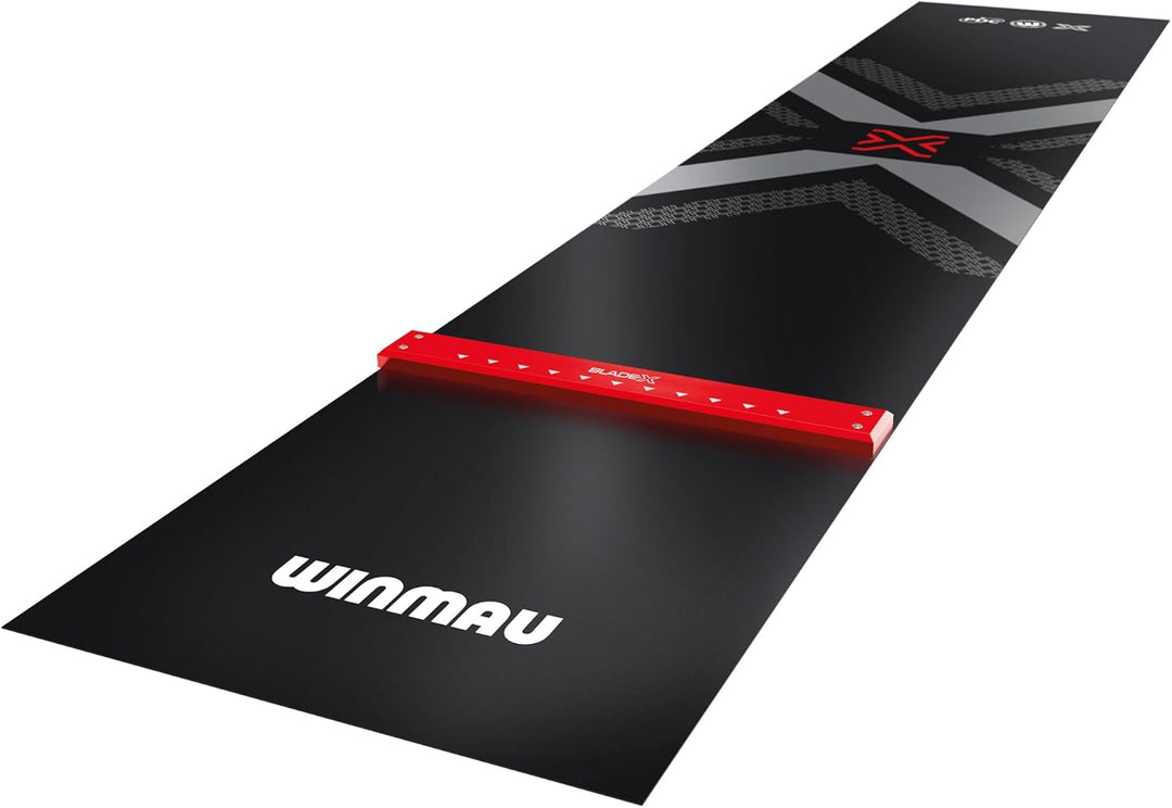 WINMAU Blade X Pro Zone Precision PVC Dartmatte mit integrierter erhöhter Dartlinie - Volle Länge –