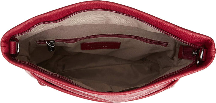 Mandarina Duck Mellow Leather Tracolla Schultertasche Rot (Red Plum), Rot (Red Plum)