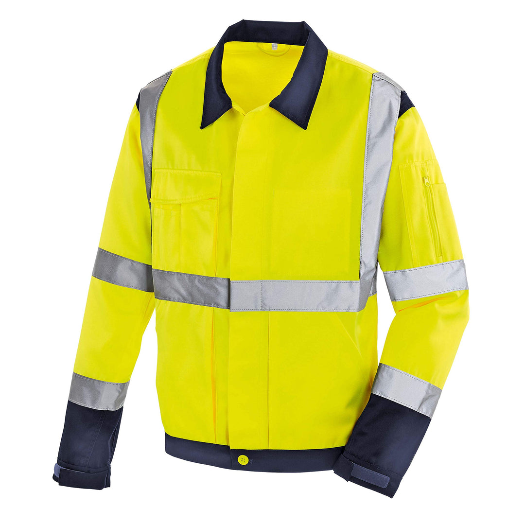 teXXor 4116-L Warnschutz-Jacke "Davenport", Grösse L, Warngelb/Marineblau L Warngelb/Marineblau, L W