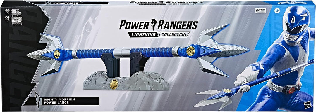Power Rangers Lightning Collection Mighty Morphin Blauer Ranger Power-Lanze Rollenspiel MMPR Cosplay