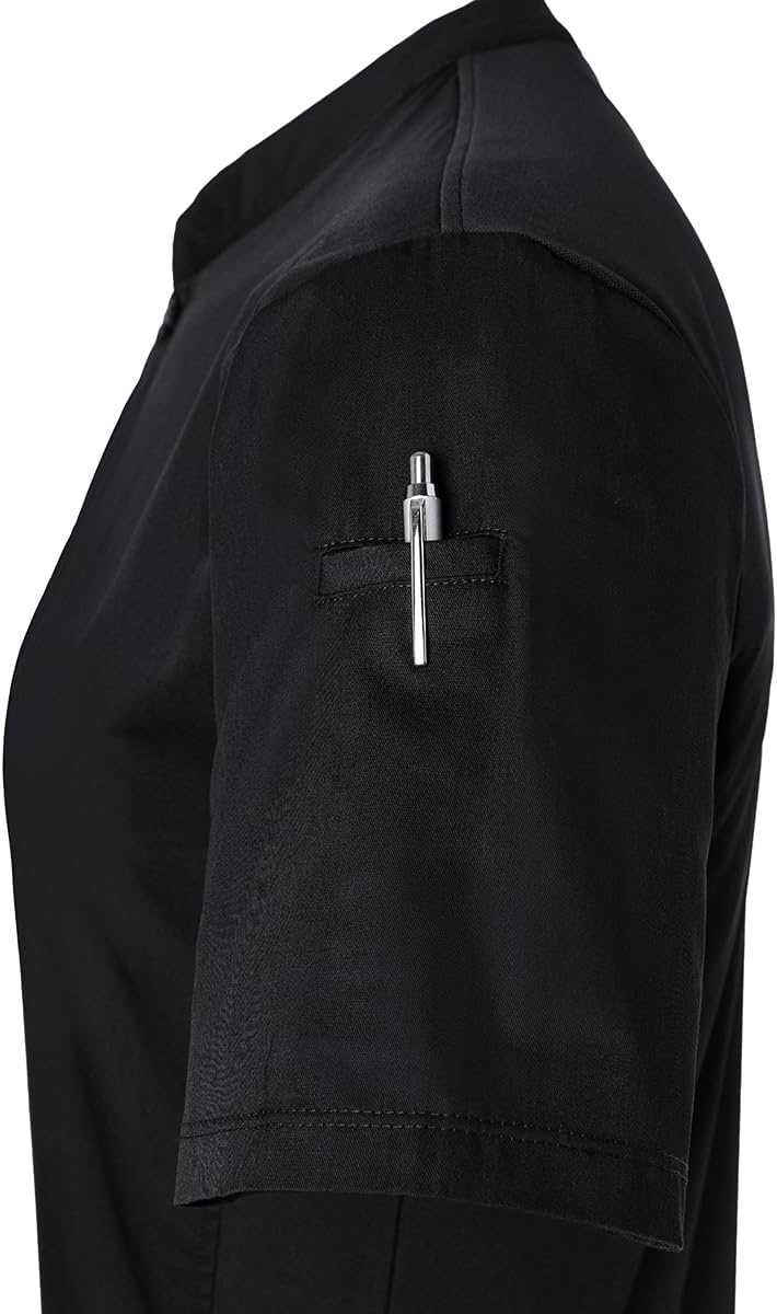 Karlowsky Kurzarm Damen Arbeitsshirt Performance 60% Baumwolle, 40% Polyester 2XL Schwarz, 2XL Schwa