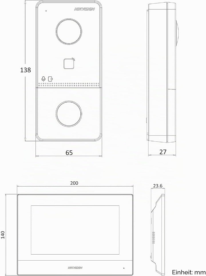 Hikvision DS-KIS603-P (B) (IP VDP KIT) – WLAN-Lösung
