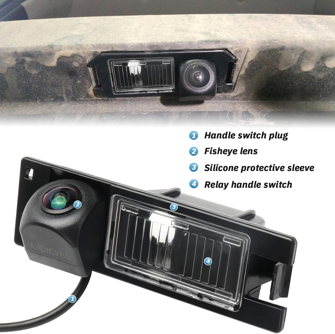 Auto Rückfahrkamera für Opel Astra H/Opel Zafira B/Corsa D/Vectra C/Insignia 170 Grad Weitwinkel Aut