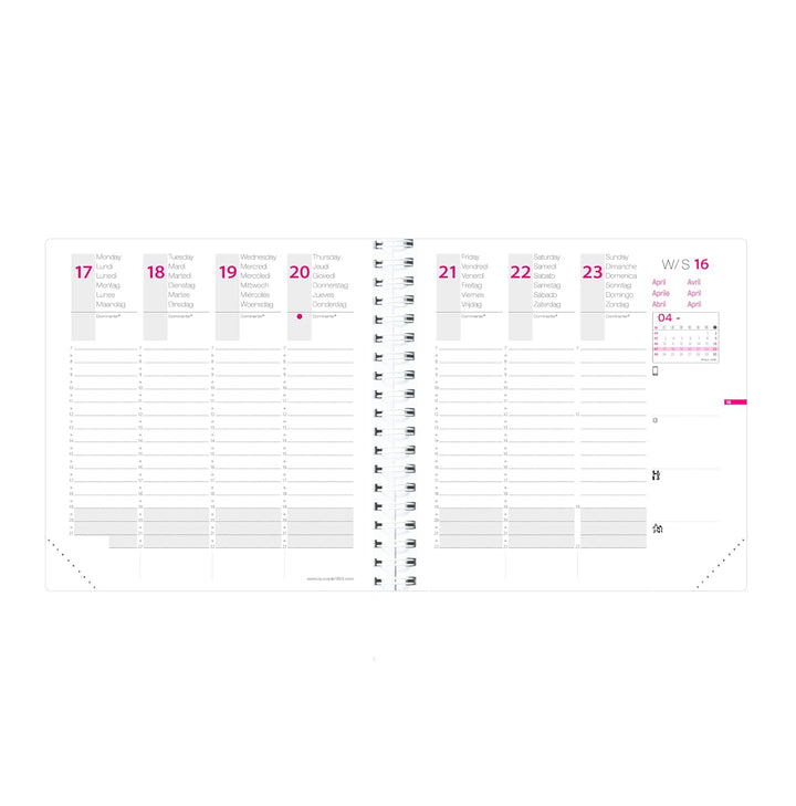 TIME&amp;LIFE Medium vz ML silber El 2027: Kalender im Taschenformat, Spiralbindung