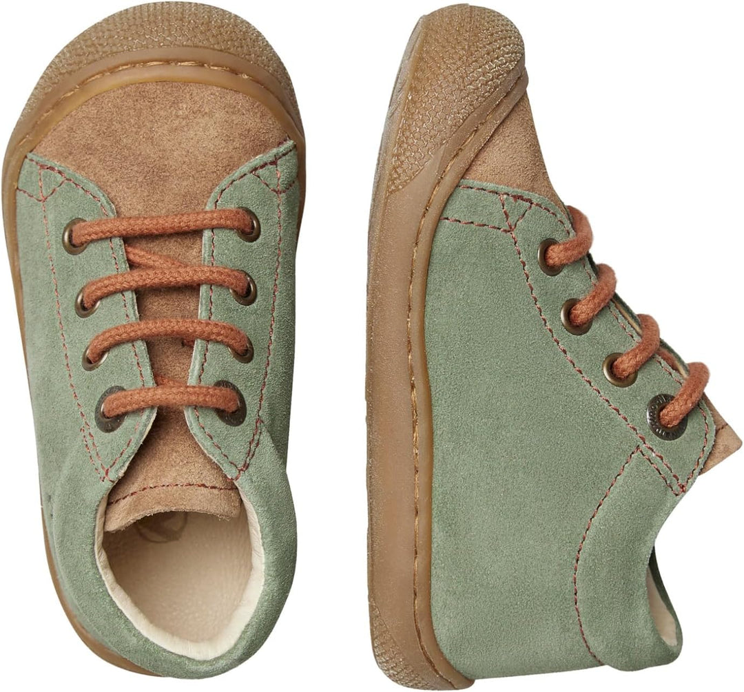 Naturino Lauflernschuhe aus Veloursleder 22 EU Grün Braun, 22 EU Grün Braun