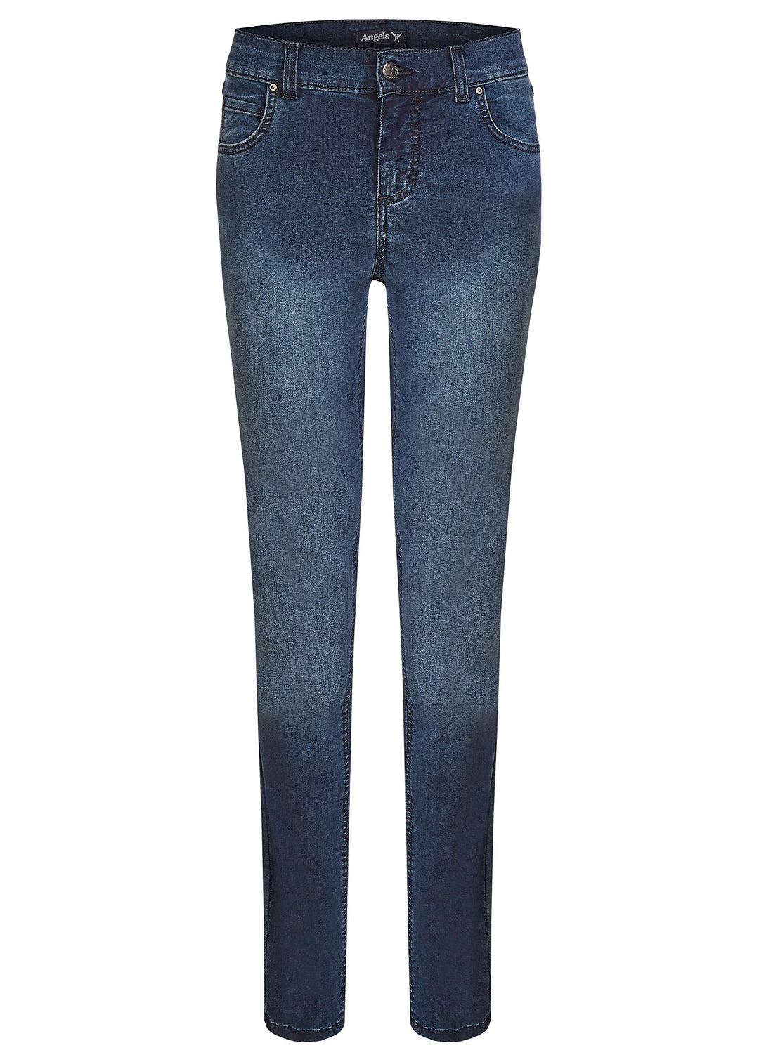 ANGELS Slim Fit Jeans Jeans Skinny mit cleanem Super Stretch Denim mit Label-Applikationen 34W / 28L
