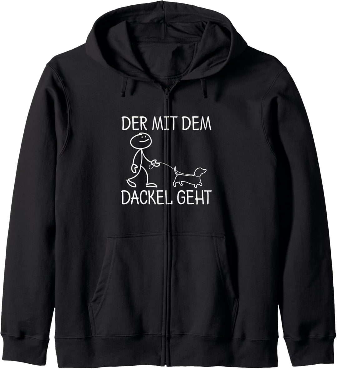 Der Mit Dem Dackel Geht Hund Hundebesitzer Hunde Spruch Kapuzenjacke