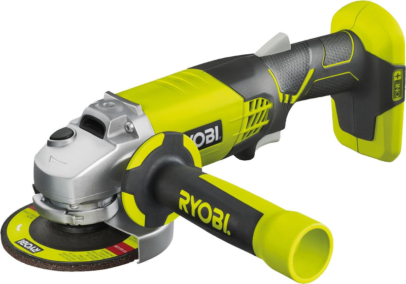 Ryobi ZRP421 ONE Plus 18 V kabelloser Winkelschleifer 10,4 cm (4 1/2 Zoll) (blankes Werkzeug)