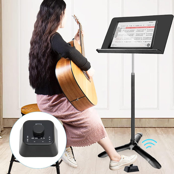 Bluetooth Page Turner Pedal, Music Page Turner Pedal, Wireless Page Turner Fusspedal Wiederaufladbar