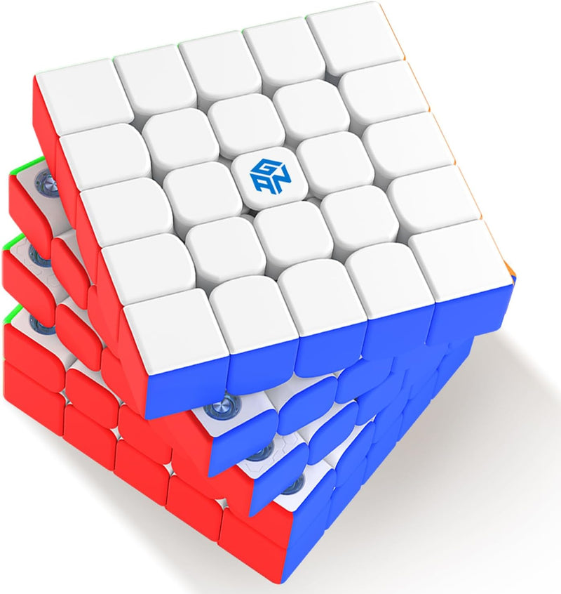 GAN 562 Zauberwürfel Profi 5x5，Speed Cube mit Doppelschichtdesign & Omnidirektionales Kernpositionie