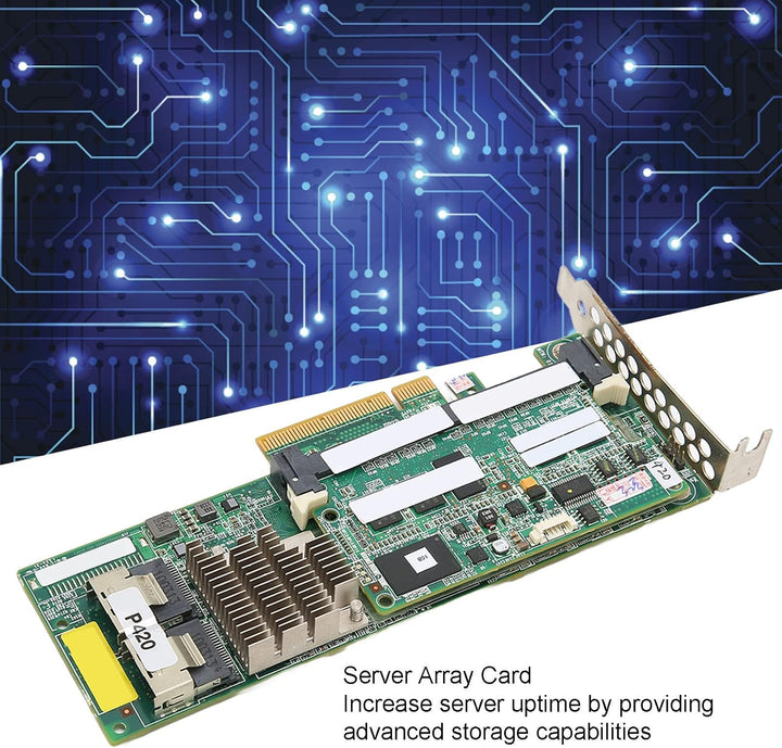 ASHATA Server-Array-Karte, P420 1 GB FBWC 6 GB 2-Port-SAS-Controller Erweiterte Speicherfunktionen S