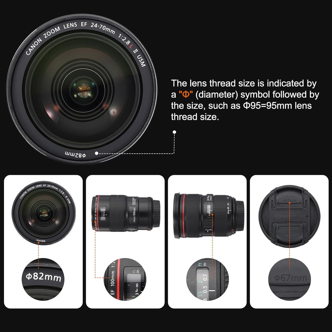 QUARKZMAN ND2-400 Objektivfilter Variabler Neutraldichtefilter 55mm Kreisförmiger ND-Filter Graufilt
