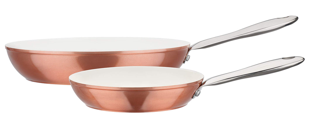 GSW 438186 Kupfer Pfannen-Set Bronze 2-tlg, Aluminium, Edelstahl rostfrei, 2-tlg.