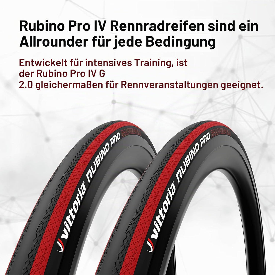Vittoria Rubino Pro Faltreifen 700 x 23c Schwarz, 700 x 23c Schwarz