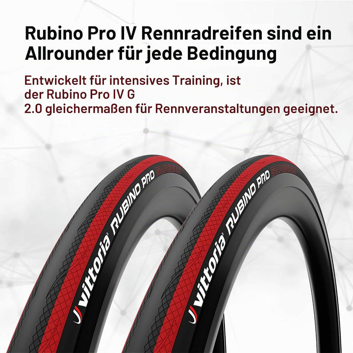 Vittoria Rubino Pro Faltreifen 700 x 23c Schwarz, 700 x 23c Schwarz
