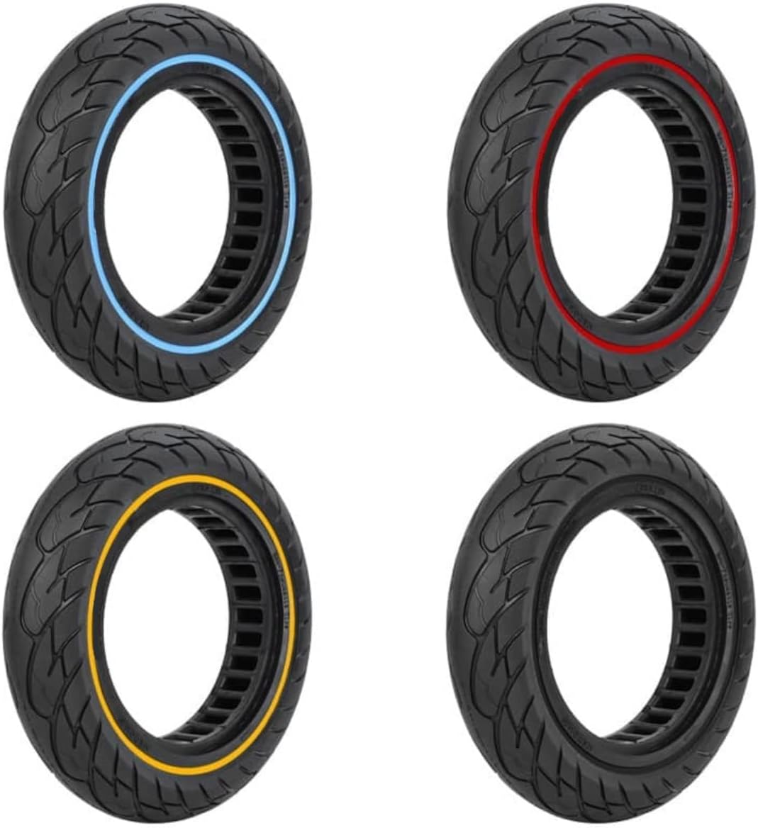 G.V.SHOP® 2pcs Vollgummi-Räder 10X2.125 Zoll für Elektroroller Vivobike S2 Max und S3 Max, Ninebot F