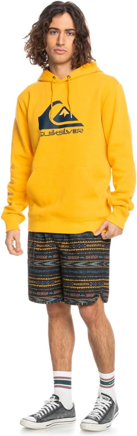 Quiksilver Herren Big Logo Sweatshirt (1er Pack) S Golden Rod, S Golden Rod