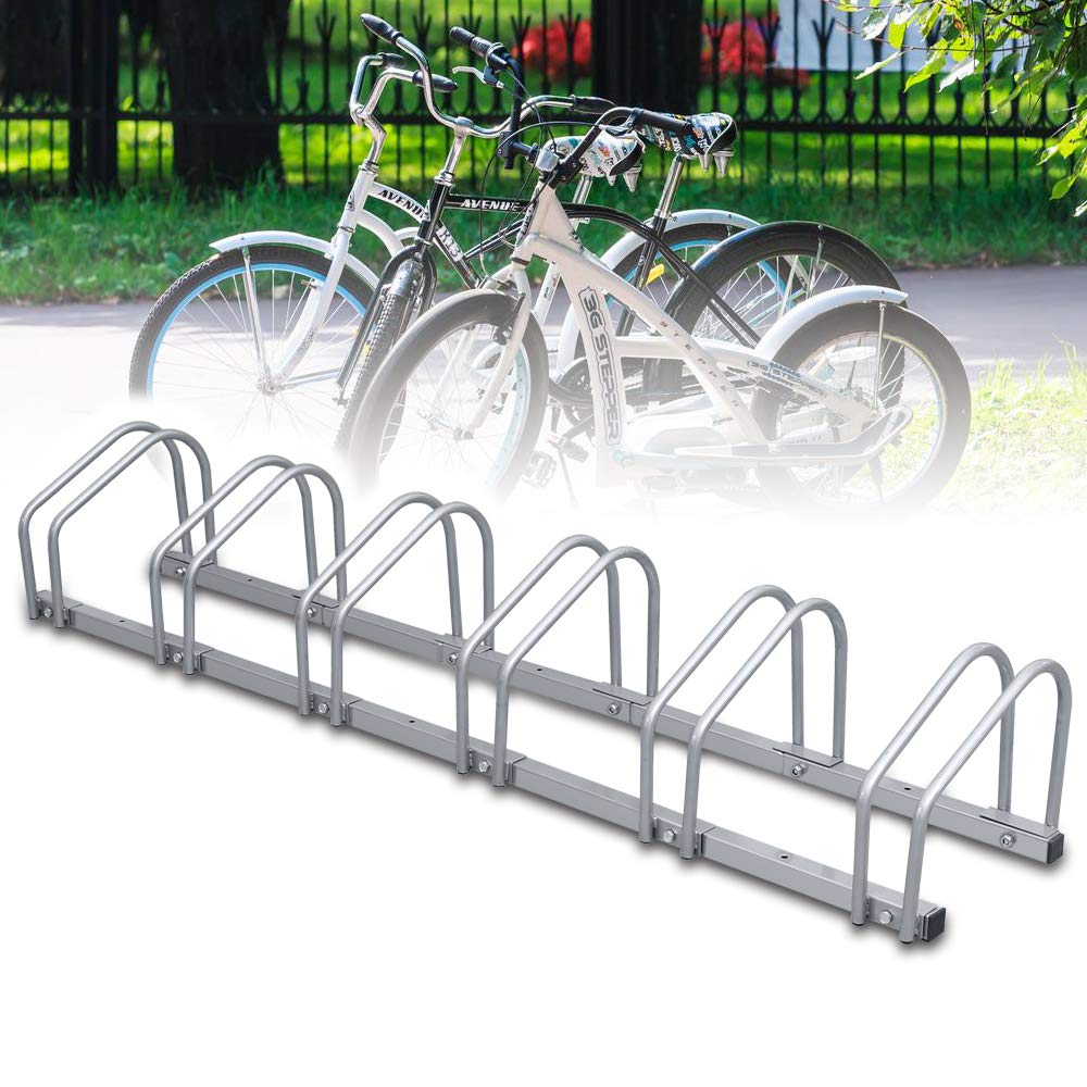 Randaco Fahrradständer Hinterrad für 6 Fahrräder Fahrrad Ständer Aufstellständer Mehrfachständer Bod