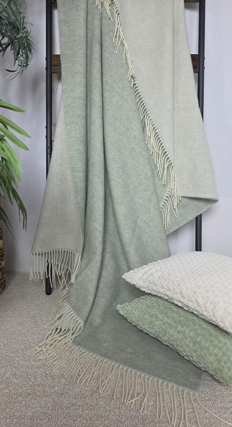 Wolldecke 100% Schurwolle Wohndecke in versch. Farben 140 x 200 cm Tagesdecke Schurwolldecke Woll-Pl