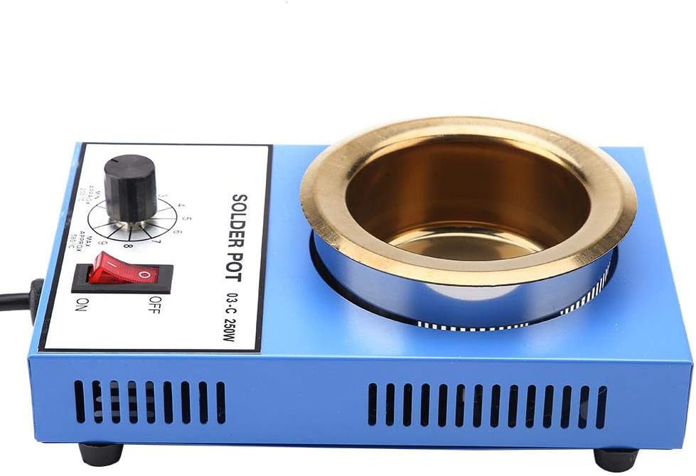 Löttopf, 220V 100mm Elektronischer Thermostat-Schaltkreis Löttopf Entlötbad 300W, 250W (optional) (E