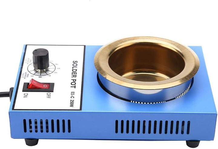 Löttopf, 220V 100mm Elektronischer Thermostat-Schaltkreis Löttopf Entlötbad 300W, 250W (optional) (E