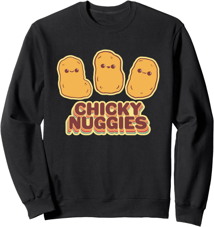 Chicky Nuggies Retro Kawaii Huhn Nugget Sweatshirt