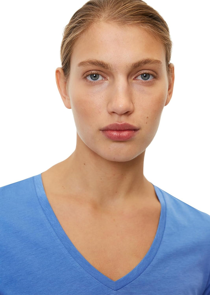 Marc O'Polo Damen T-Shirt mit V-Ausschnitt Regular Fit XXS 864, XXS 864