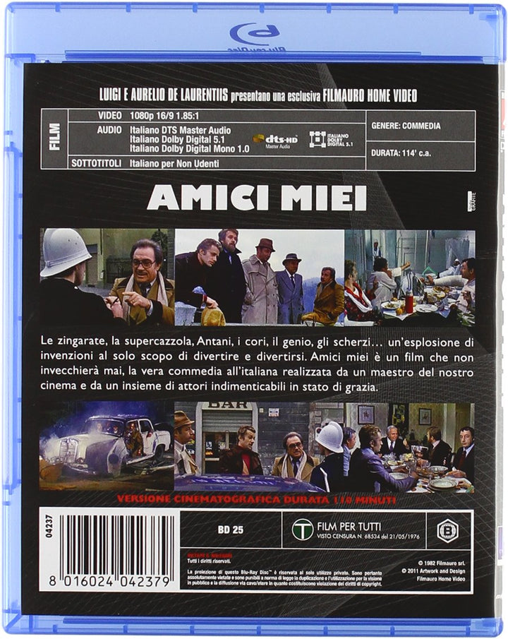 Amici miei - La trilogia [Blu-ray] [IT Import], Blu-ray
