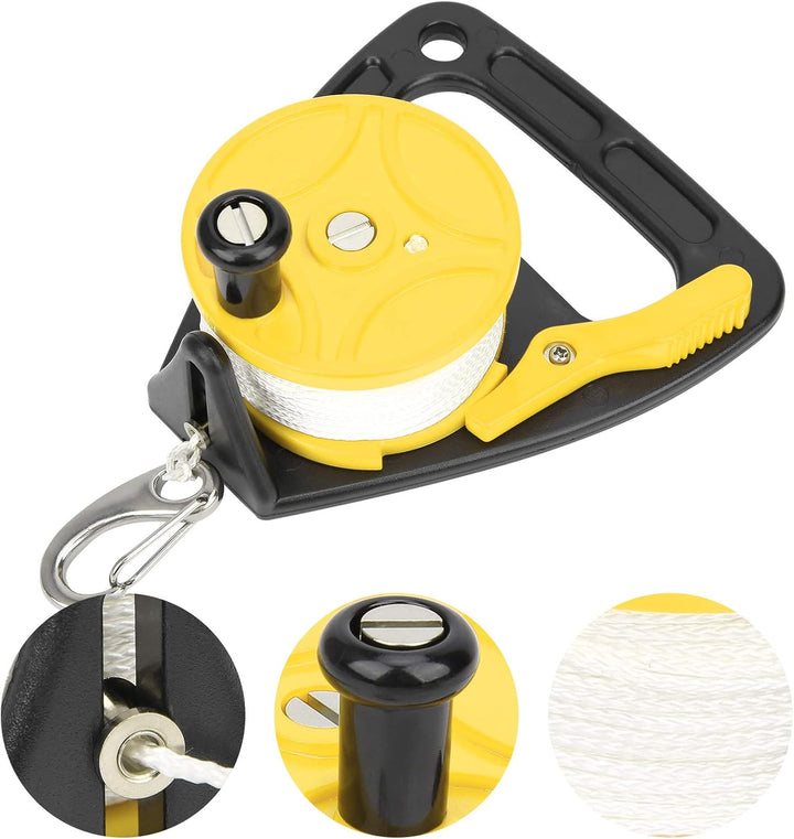 RiToEasysports 150ft Diving Reel Spool Finger Line mit Daumenstopper für Höhlen- und Wrackerkundung