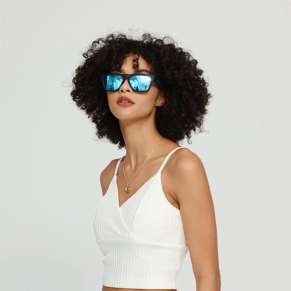 Waterproof Bluetooth Sunglasses, Outdoor Sported Over Ear Heaset with Built-in Microphone,Polarized