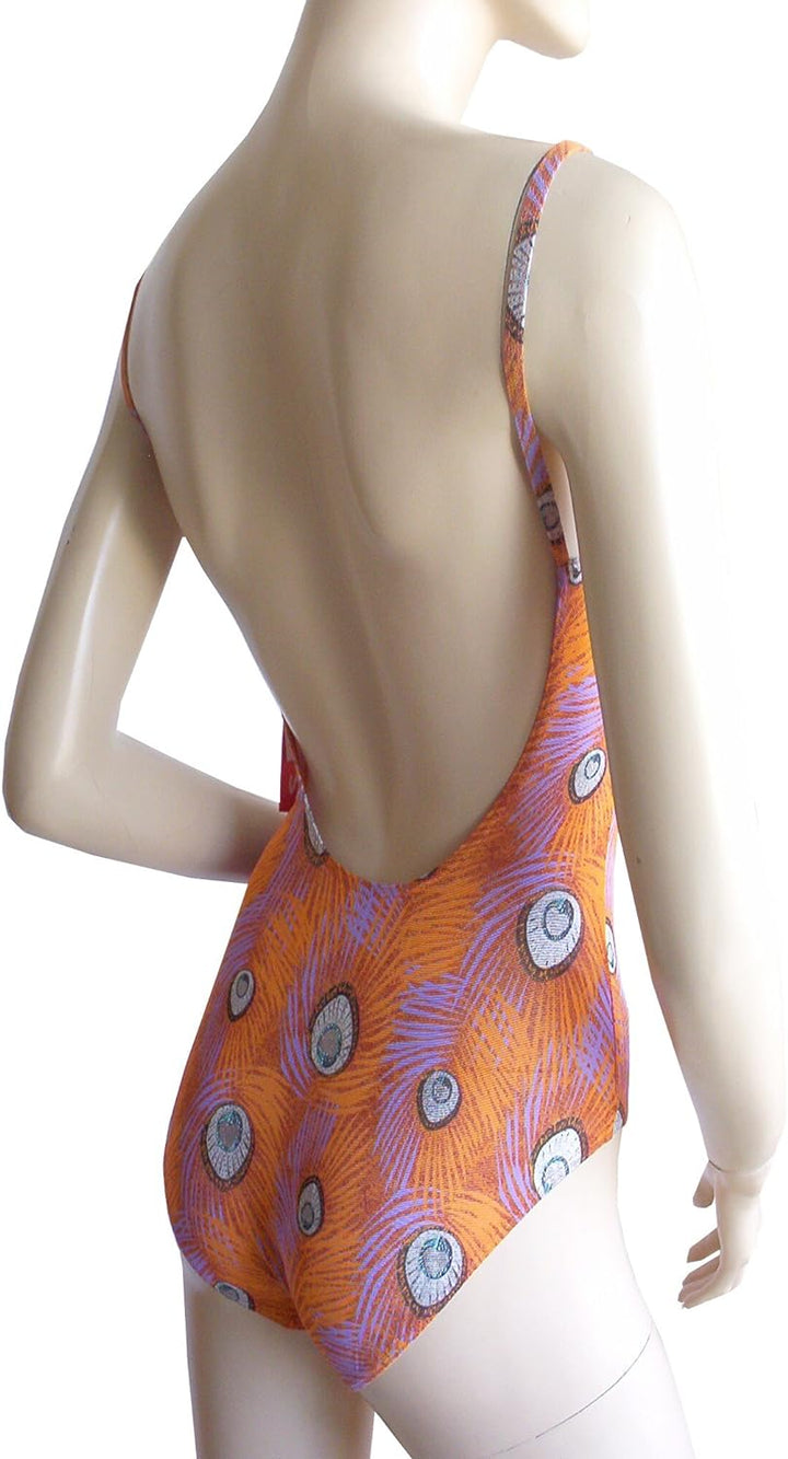 Solar Tan Thru Badeanzug orange/lila/Silber, Gr. 38 B-Cup