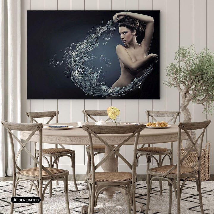 Bilder auf Leinwand Weiblich modell posieren schön Leinwandbild 70x50cm Wandbilder Dekoration Wohnzi