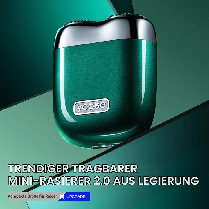 yoose MINI Rasierer Herren elektrisch, Elektrorasierer Herren aus Legierung, IPX7 wasserdicht elektr