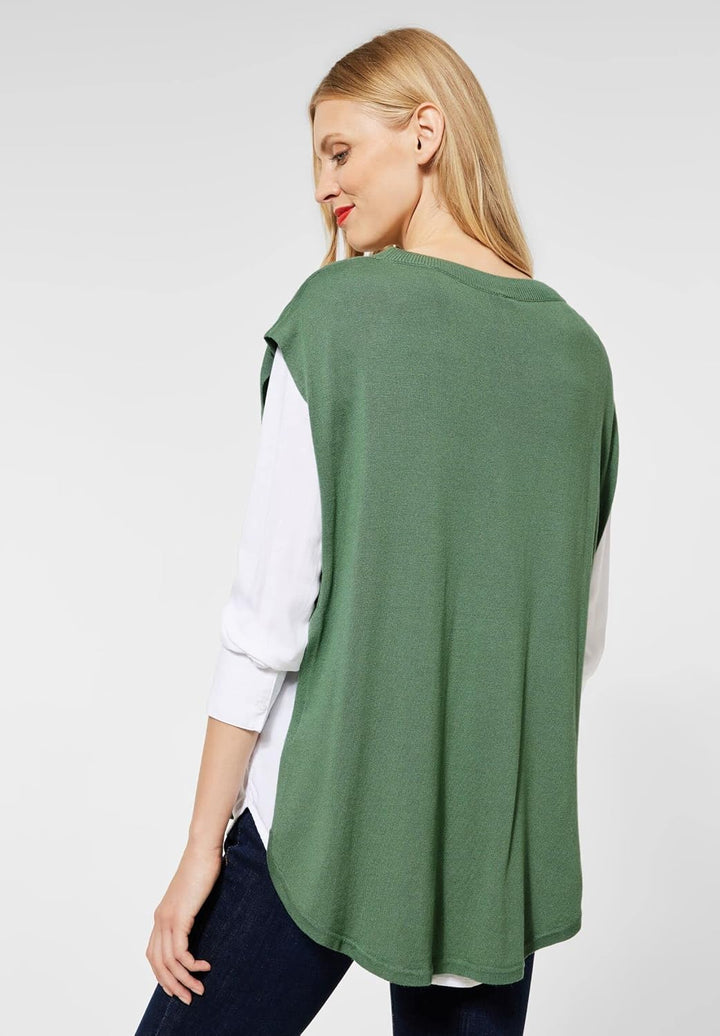 Street One Damen A580662 Poncho (1er Pack) L Novel Green, L Novel Green