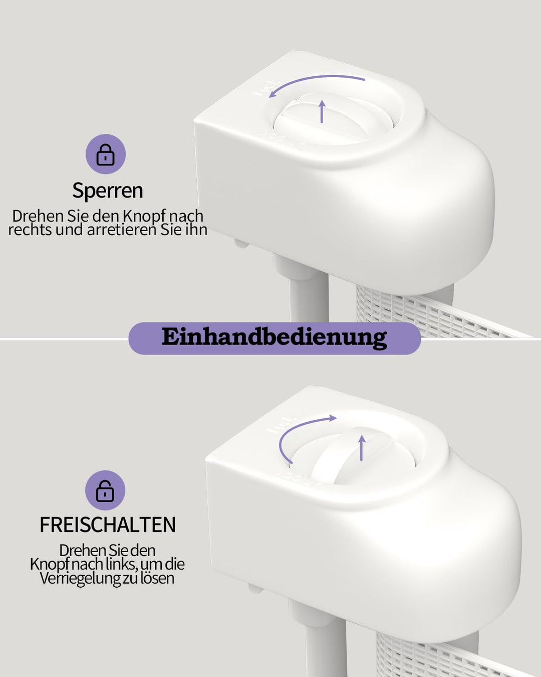 Treppenschutzgitter für Babys, 86 cm hoch, ausziehbar bis 300 cm breit, Kinderschutzgitter für Türen