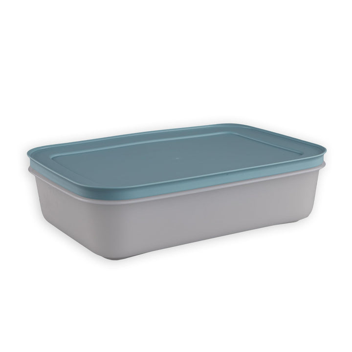 Tupperware EIS-Kristall Gefrier-Behälter rauchblau 1,0 L flach