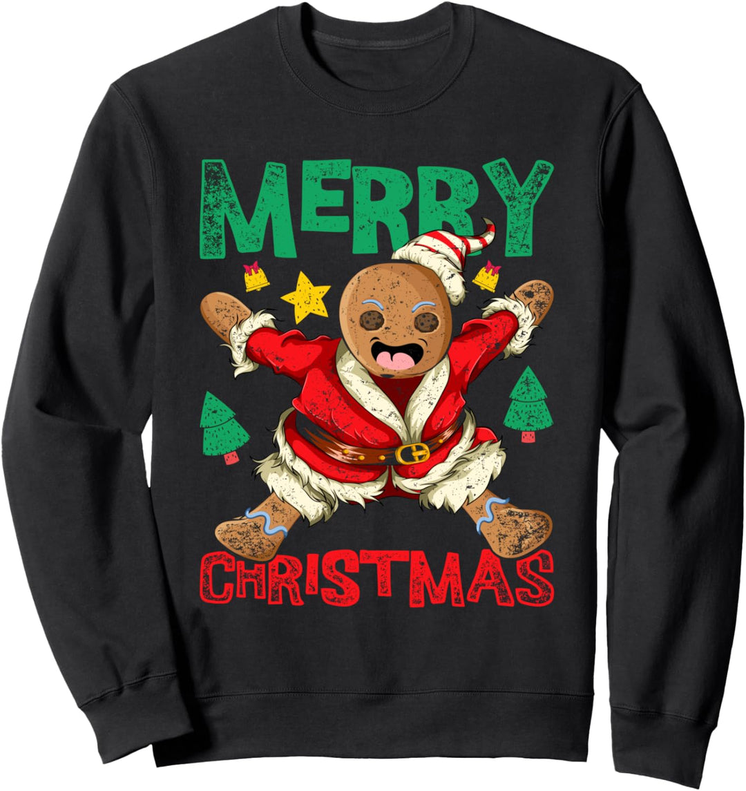 Weihnachtsmann Lebkuchen Pajama Geschenk Weihnachten Sweatshirt
