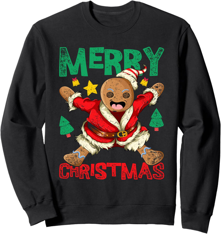 Weihnachtsmann Lebkuchen Pajama Geschenk Weihnachten Sweatshirt