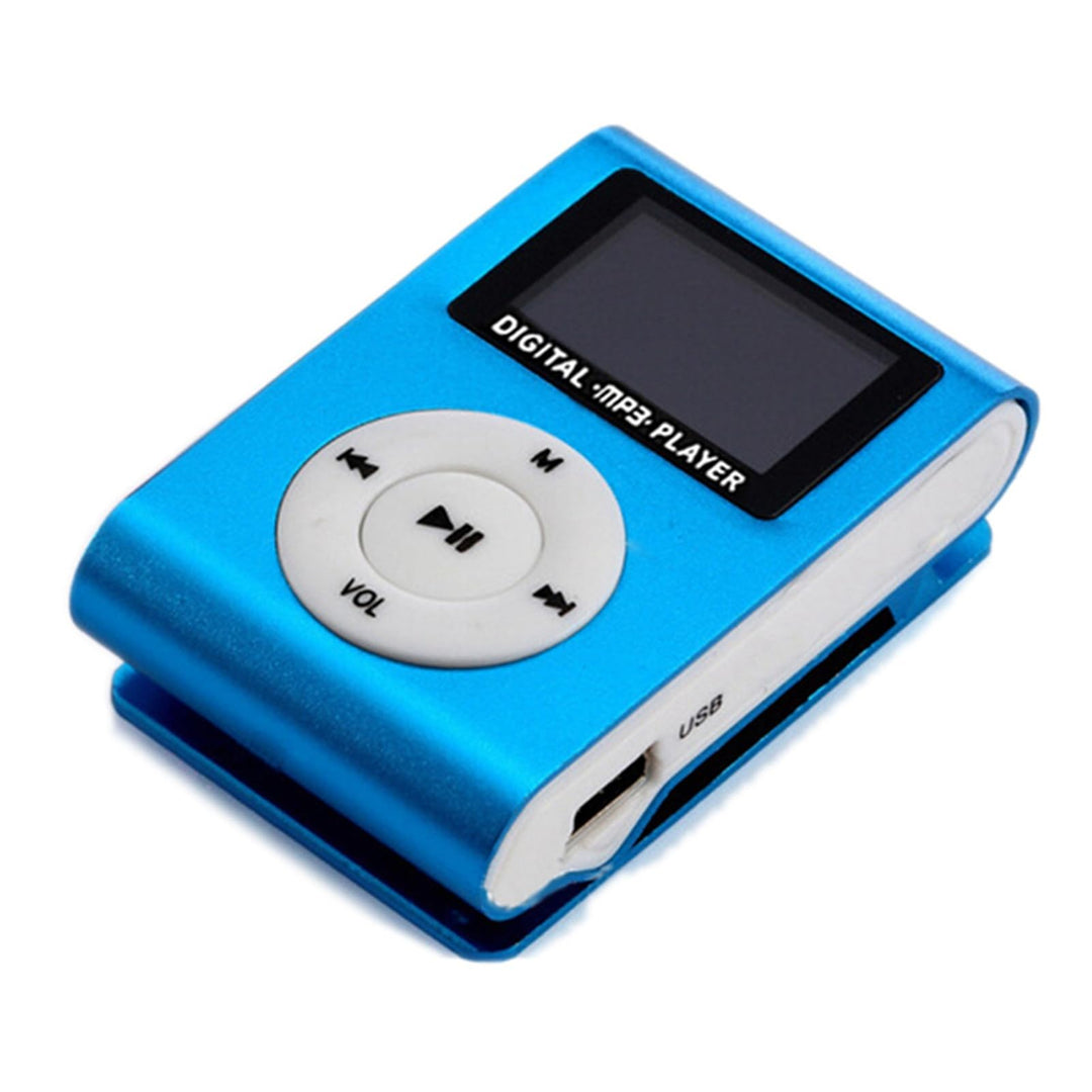 ciciglow Tragbarer -MP3-Musikplayer aus Metall mit Klemm-/Halterung und LCD-Display für Breite Anwen