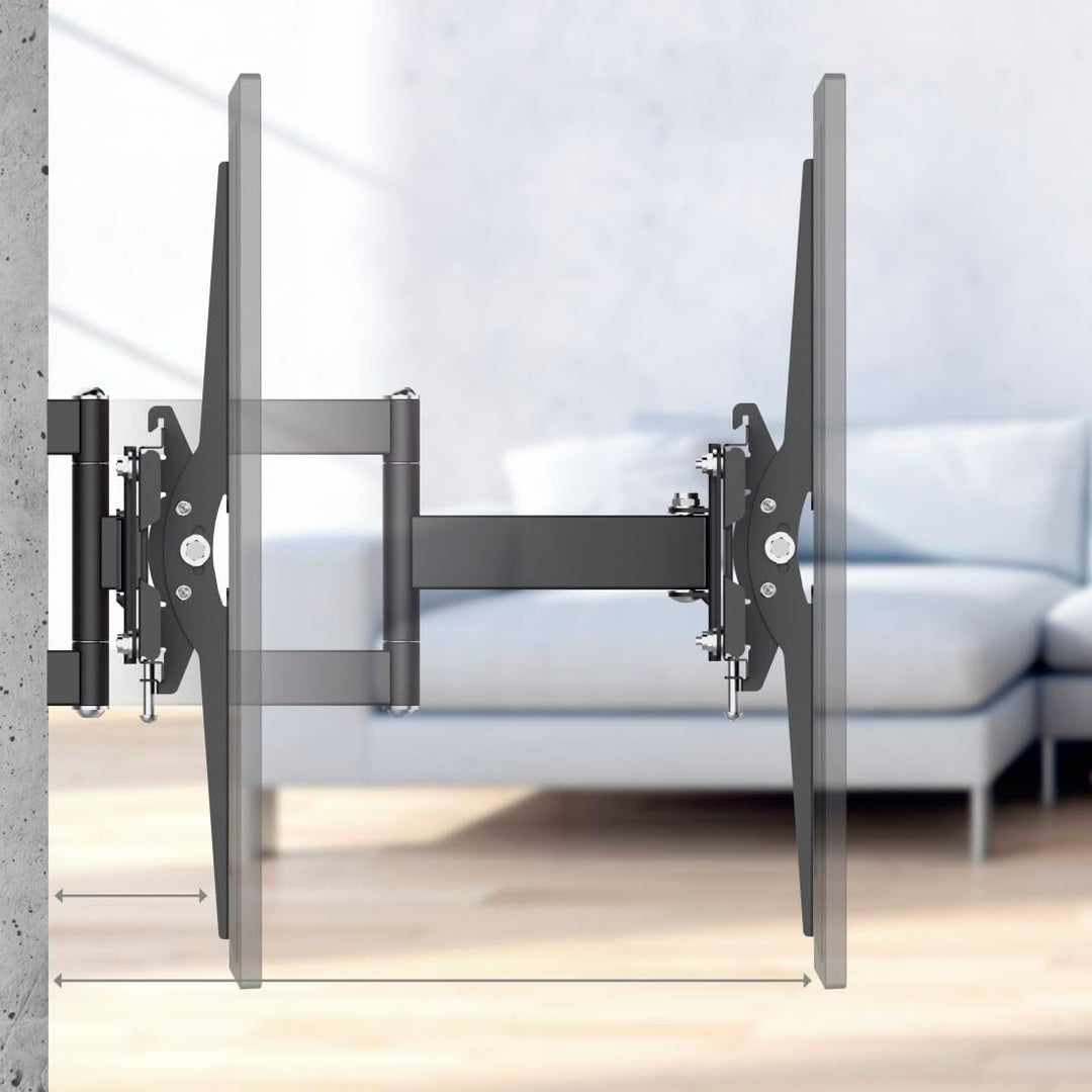 Hama TV Wandhalterung schwenkbar, neigbar, ausziehbar (TV Wandhalterung 32-65 Zoll, VESA 100x100 bis