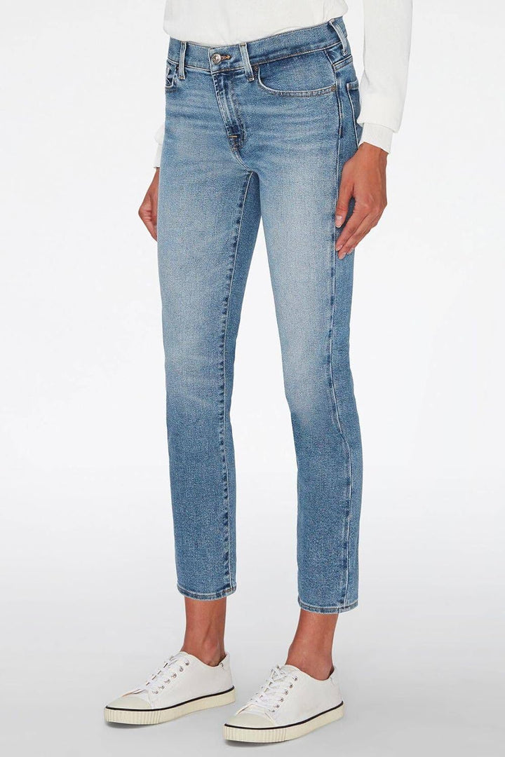 7 For All Mankind Damen Roxanne Ankle Luxe Vintage Jeans 24 Light Blue, 24 Light Blue